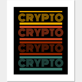 Crypto Retro Vintage Typography Posters and Art